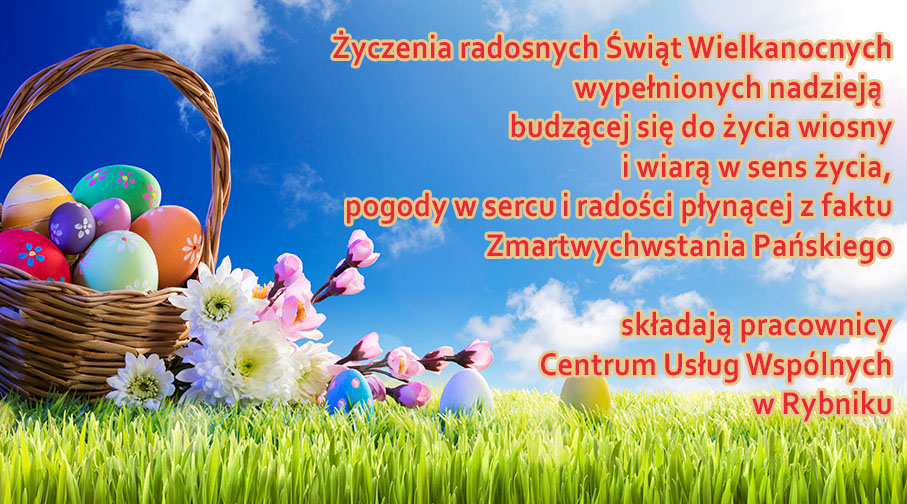 kartka z życzeniami wielkanocnymi